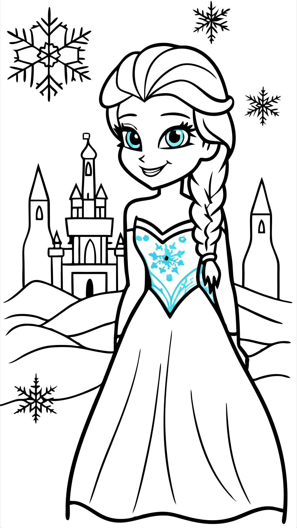 coloriages princesse elsa